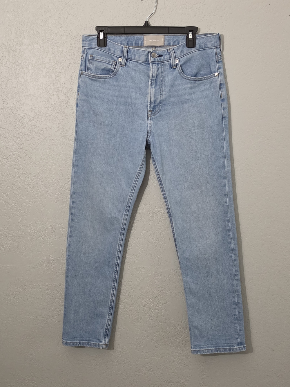 Everlane High-Rise Ankle Jeans Light Wash Relaxed Fit Womens Size 28 Regular